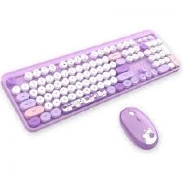 MOFİİ HELLO BEAR RENKLİ KLAVYE MOUSE SET