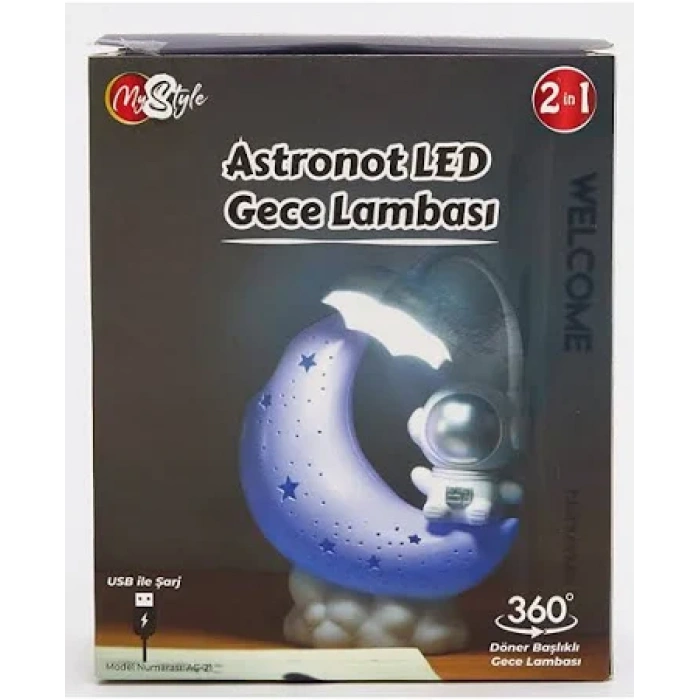 MYSTYLE AG-21 ASTRONOT LED GECE LAMBASI