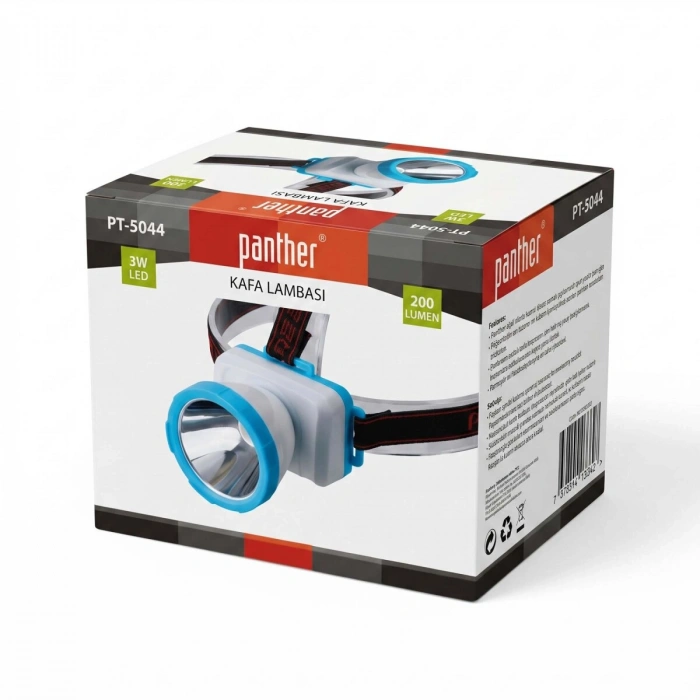 PANTHER PT-5044 PİLLİ KAFA LAMBASI