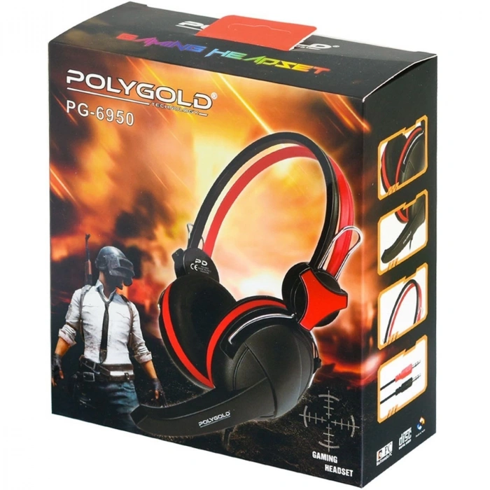 POLYGOLD PG-6950 MİKROFONLU KULAKLIK