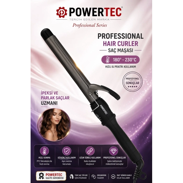 POWERTEC TR-25 25MM. SAÇ MAŞASI