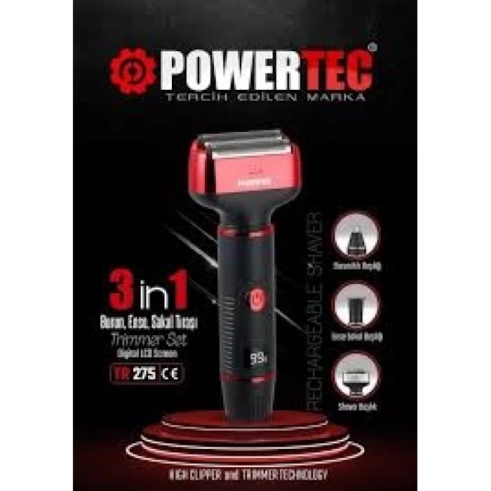 POWERTEC TR-275 3İN1 SAKAL KESME