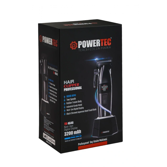 POWERTEC TR-4646 ŞARJLI SAÇ KESME
