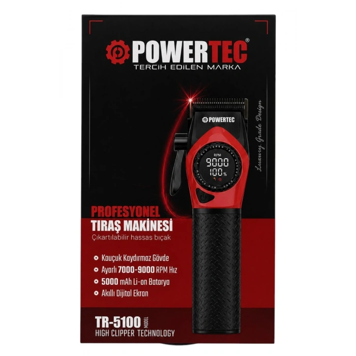 POWERTEC TR-5100 ŞARJLI SAÇ KESME