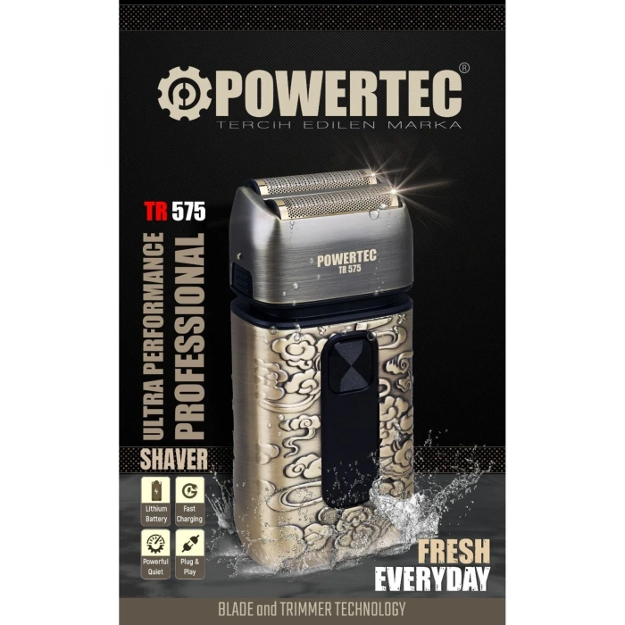 POWERTEC TR-575 ŞARJLI SAKAL KESME