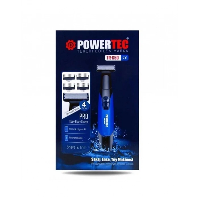 POWERTEC TR-650 VÜCUT TRAŞ MAKİNESİ