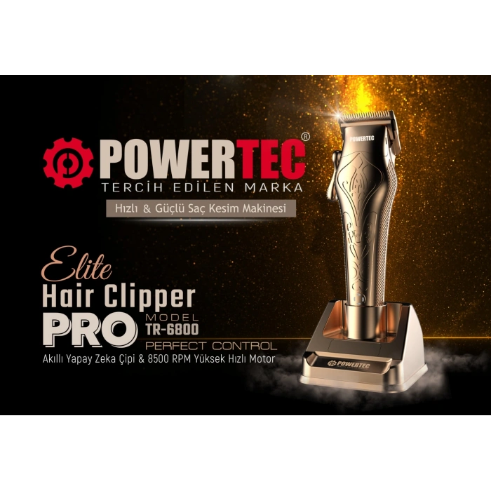 POWERTEC TR-6800 ŞARJLI SAÇ KESME