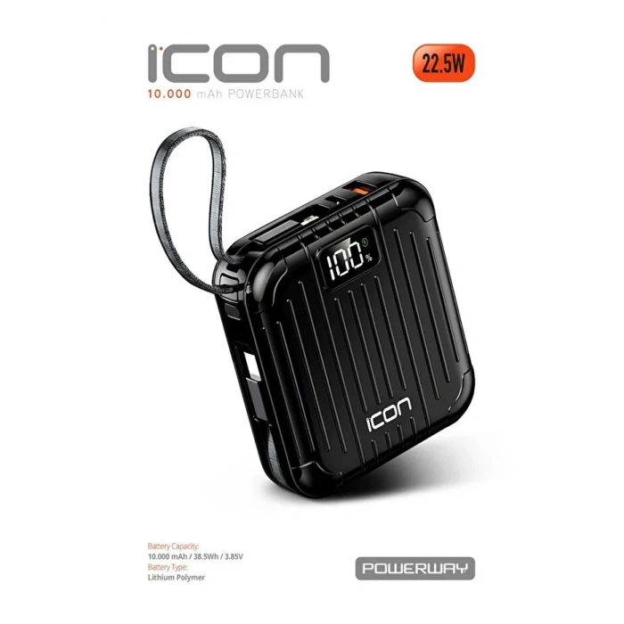 POWERWAY ICON 10.000 MAH POWERBANK