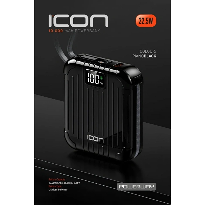 POWERWAY ICON 10.000 MAH POWERBANK