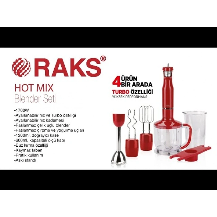 RAKS HOT MİX 1700W BLENDER STİ