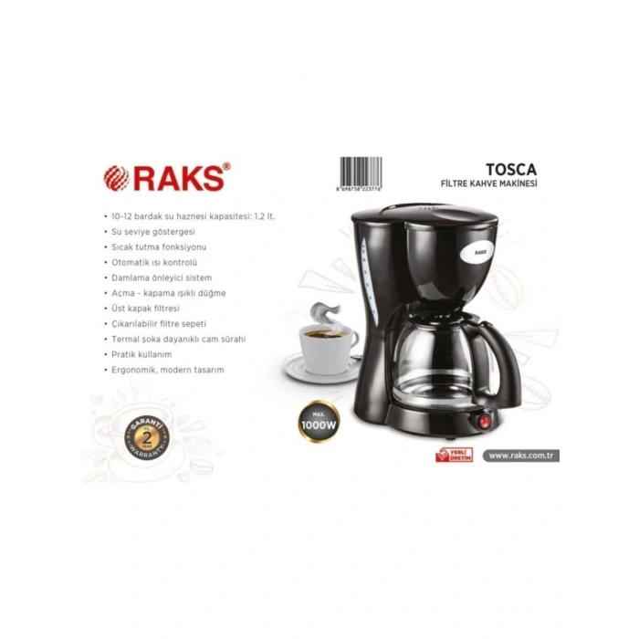 RAKS TOSCA FİLTRE KAHVE MAKİNESİ
