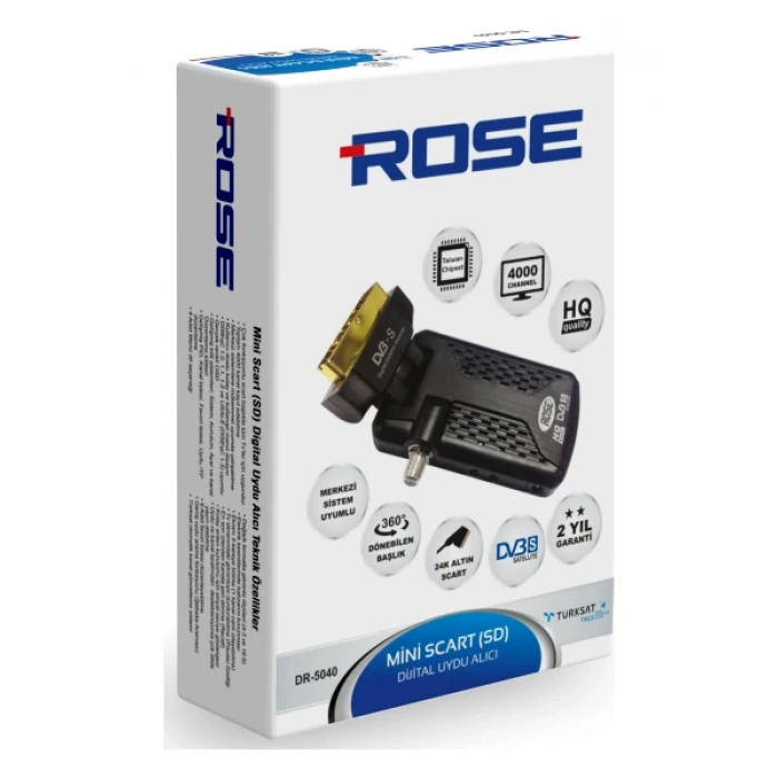 ROSE DR-5040 MİNİ SCART UYDU