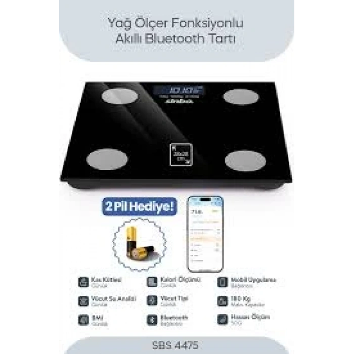 SİNBO SBS-4475 YAĞ ÖLÇER AKILLI BASKÜL