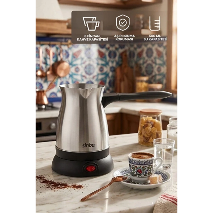 SİNBO SCM-9038 ÇELİK CEZVE