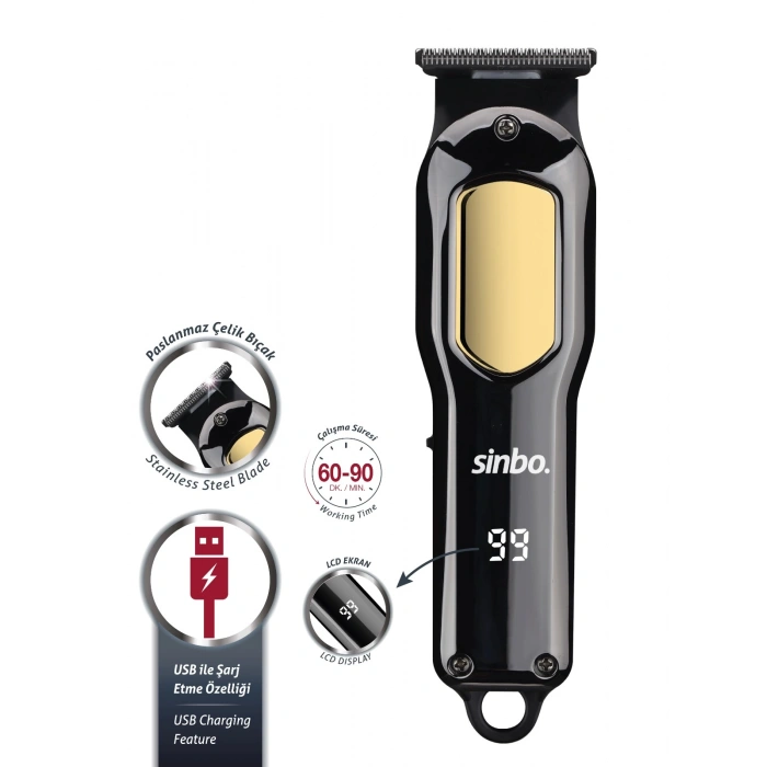 SİNBO SHC 1903 ŞARJLI SAÇ KESME