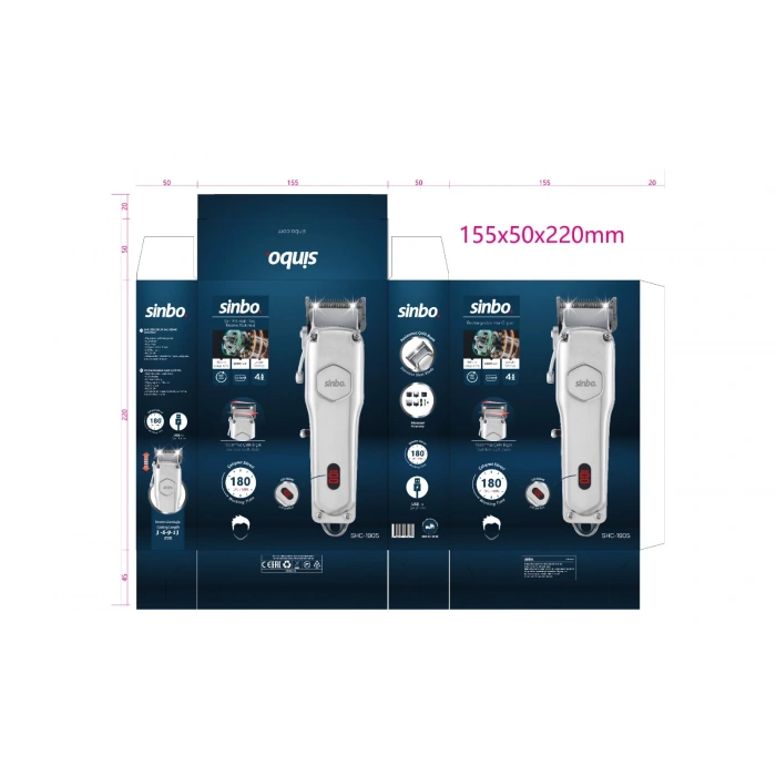 SİNBO SHC-1905 ŞARJLI SAÇ KESME