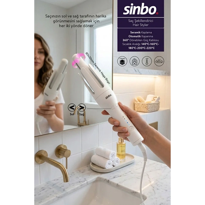 SİNBO SHD-1728 SAÇ ŞEKİLLENDİRİCİ