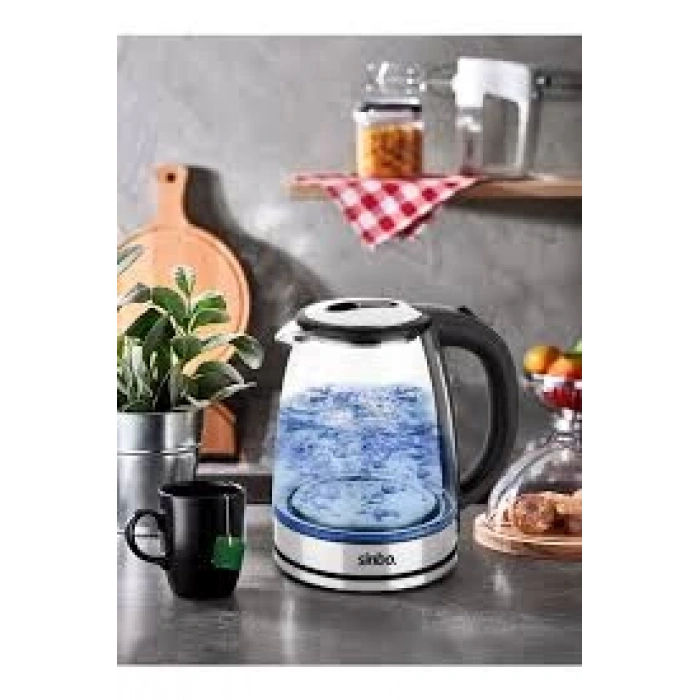 SİNBO SK-8029 KABLOSUZ CAM KETTLE
