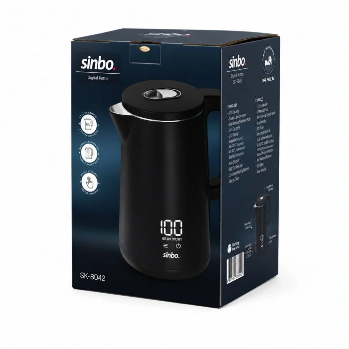 SİNBO SK-8042 DİGİTAL EKRAN KETTLE