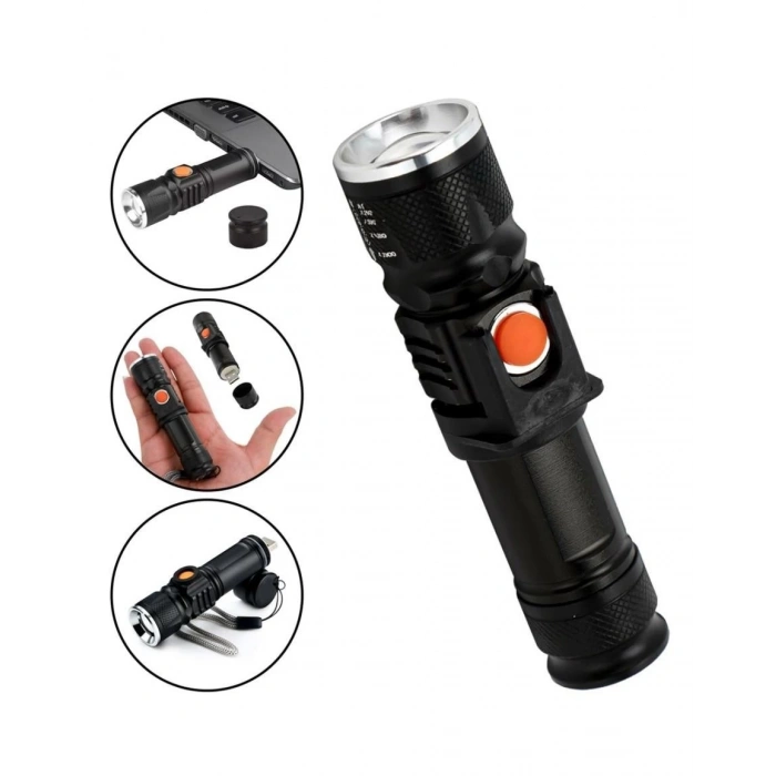 WATTON WT-622 ŞARJLI METAL EL FENERİ