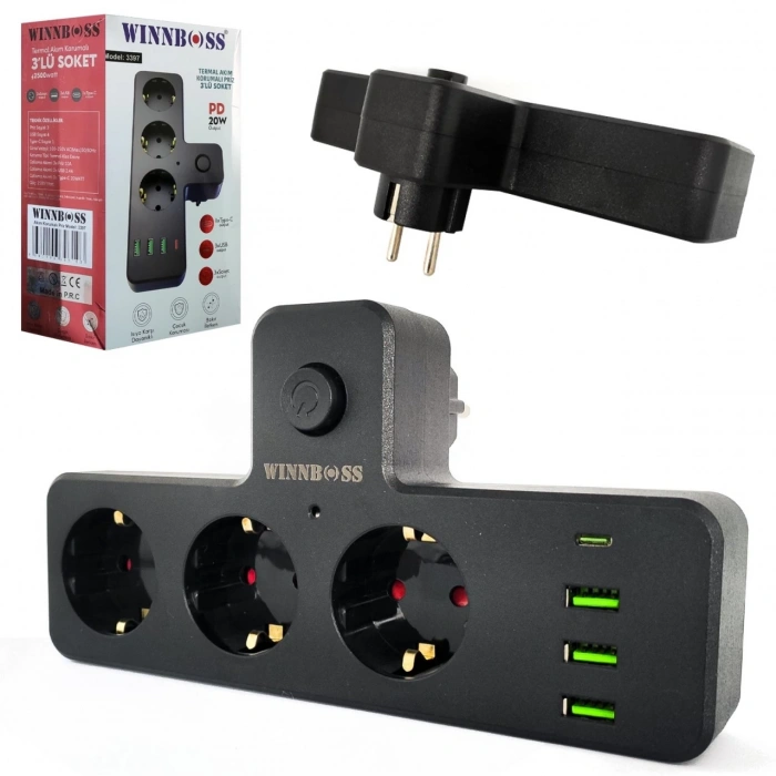 WINNBOSS 3397 AKIM KORUMALI PRİZ
