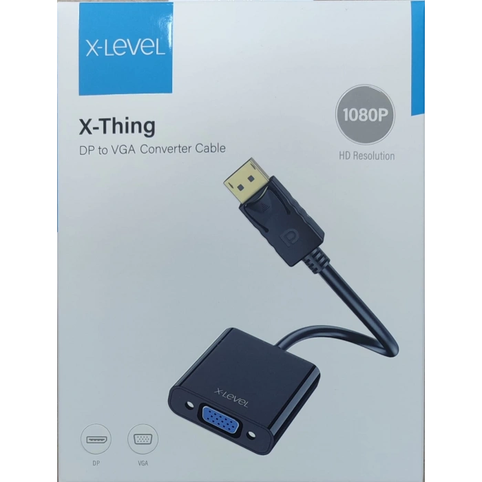 X-LEVEL XCC 7801 X-THİNG DP TO VGA KABLO
