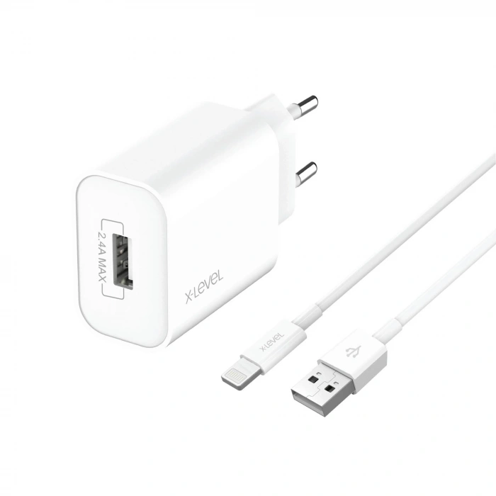 X-LEVEL XC 4001L 2.4A IPHONE ŞARJ SETİ