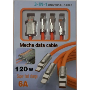 ADR 3-IN-1 ÜÇLÜ TELEFON ŞARJ KABLOSU