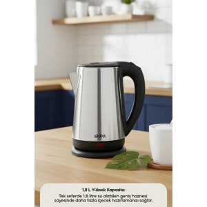SİNBO SK-8026 KABLOSUZ ÇELİK KETTLE