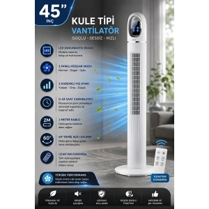 BOOD TF-84 KUMANDALI KULE TİPİ VANTİLATÖR