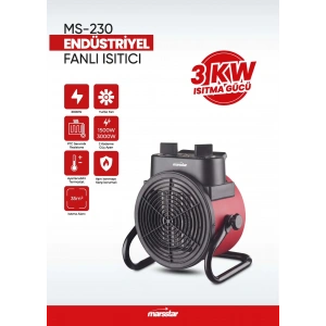 MARSSTAR MS-230 3KW FANLI ISITICI