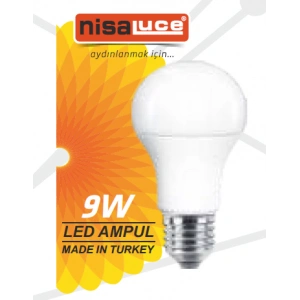 NİSALUCE 9W BEYAZ LED AMPUL