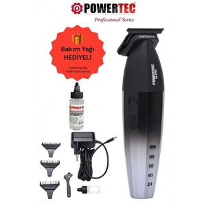 POWERTEC TR-2727 BLACK ŞARJLI SAÇ KESME