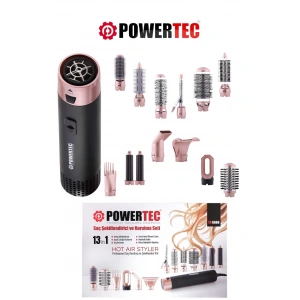 POWERTEC TR-6666 SAÇ ŞEKİLLENDİRME SETİ