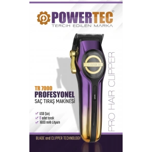 POWERTEC TR-7000 ŞARJLI SAÇ KESME