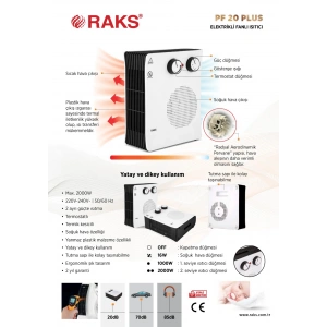 RAKS PF 20 PLUS FANLI ISITICI