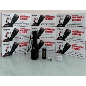 WISON WS-3898 UZUN MENZİLLİ EL FENERİ