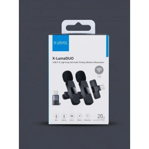 X-LEVEL XCM 3001 X-LUMADUO YAKA MİKROFONU