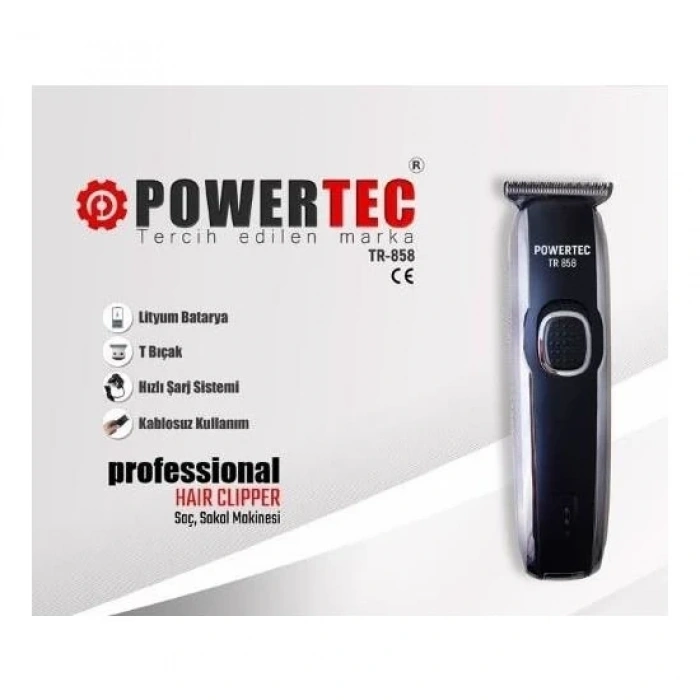 POWERTEC TR-858 SAÇ KESME MAKİNASI