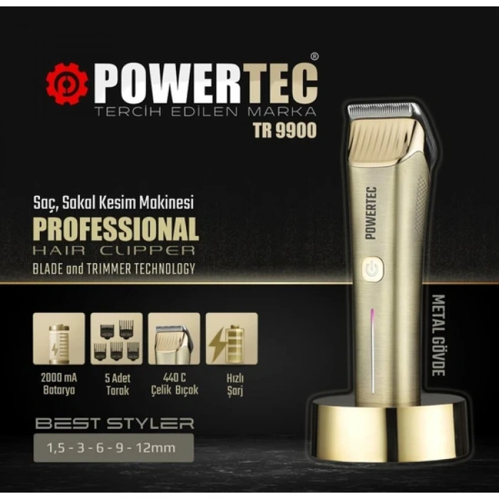 POWERTEC TR-9900 SAÇ KESME MAKİNESİ