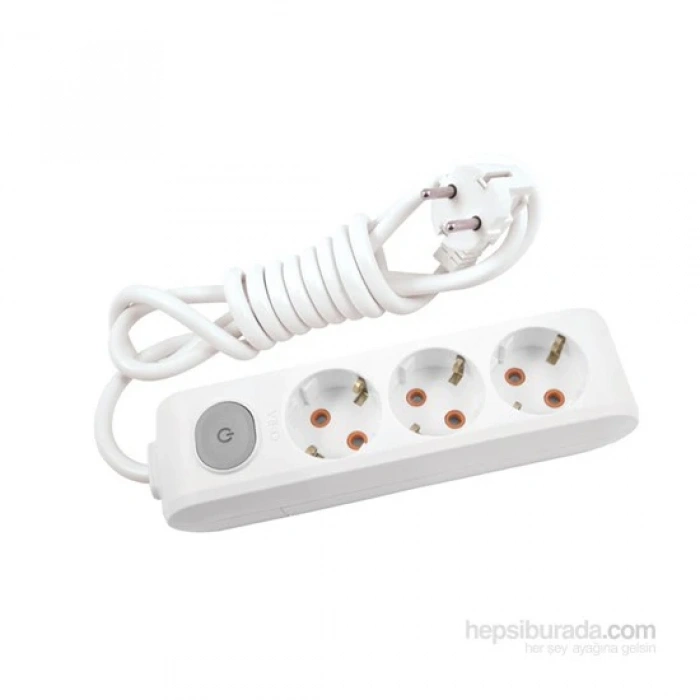 VİKO 3LÜ 5MT.ANAHTARLI GRUP PRİZ