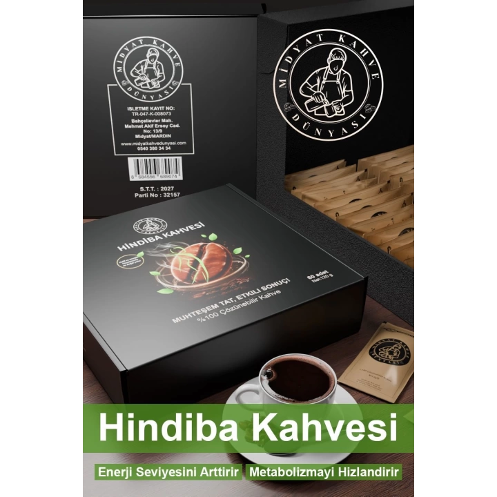 HİNDİBA DETOX ZAYIFLAMA KAHVESİ %90 HİNDİBA İÇERİR