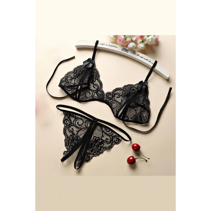 Kadın Dantelli Sütyen Külot Takımı 5li Set