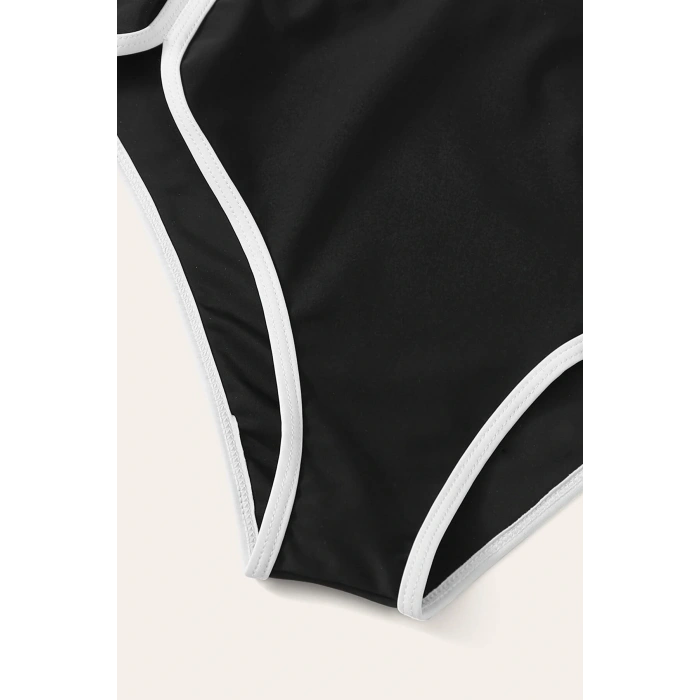 Kadın Siyah Pedli Yüksel Bel Sütyen Külot Takımı