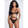 Kadın Ultra Arkası Açık Sütyen Takım Siyah