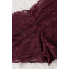 Kadın Bordo Dantelli & Kurdelalı Sütyen Külot Takımı