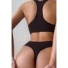 Kadın Kahverengi Desteksiz Seamless Tangalı İç Çamaşır Takımı