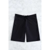 Kadın Siyah Önden Bağcıklı Deniz Şortu