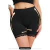Kadın Siyah Pop Up Kalça Kaldırıcı ve Sekillendirici Dantel Paçalı Şort Külot