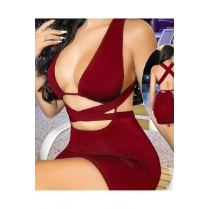 Kadın Kahverengi Elbise Fantezi 5080